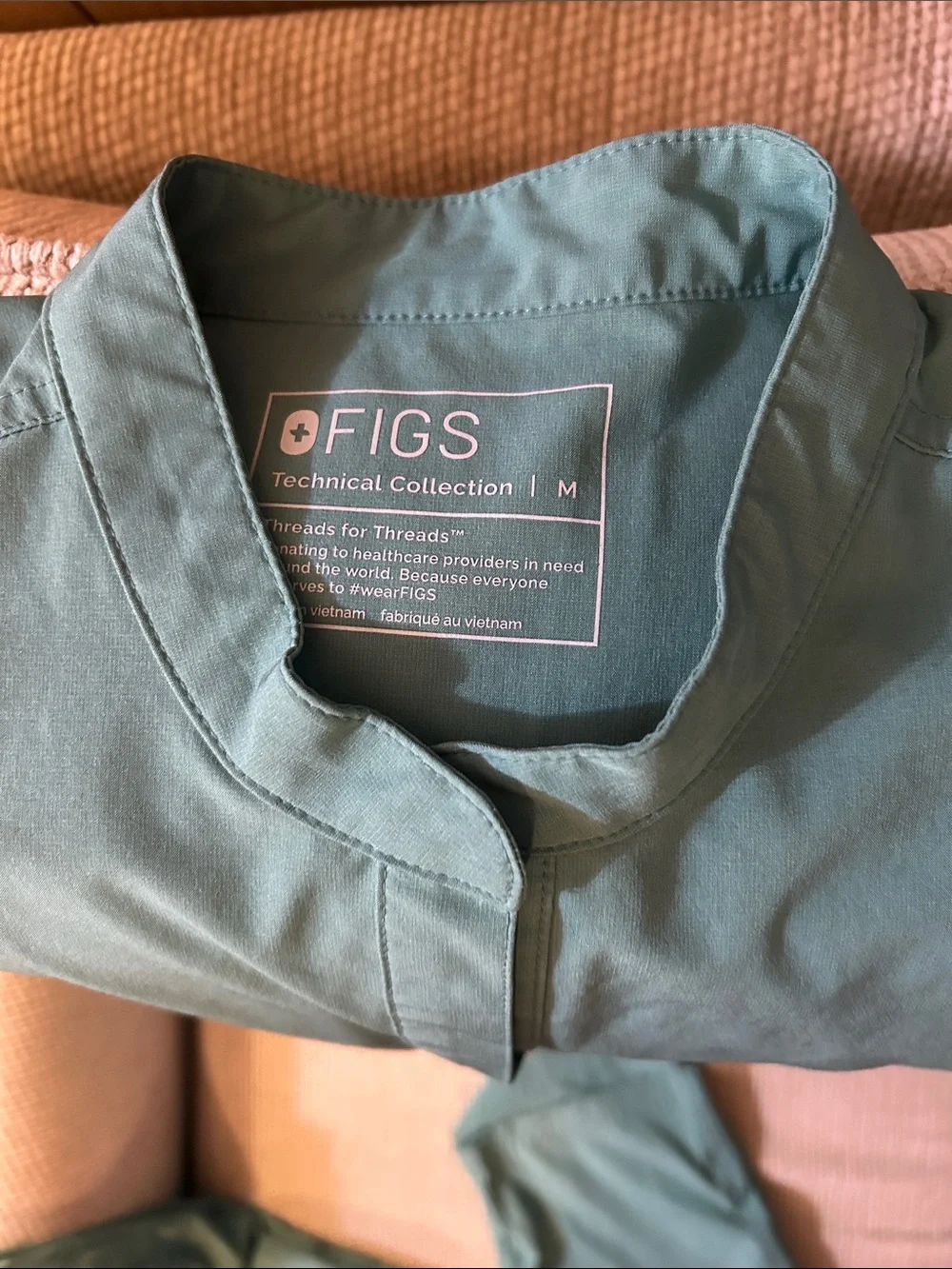 Figs Jade Green Medical Scrub Top and Pants